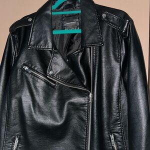 Faux leather jacket